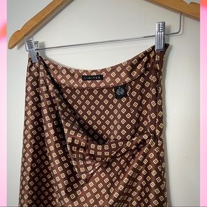 •100% silk vintage y2k midi skirt•